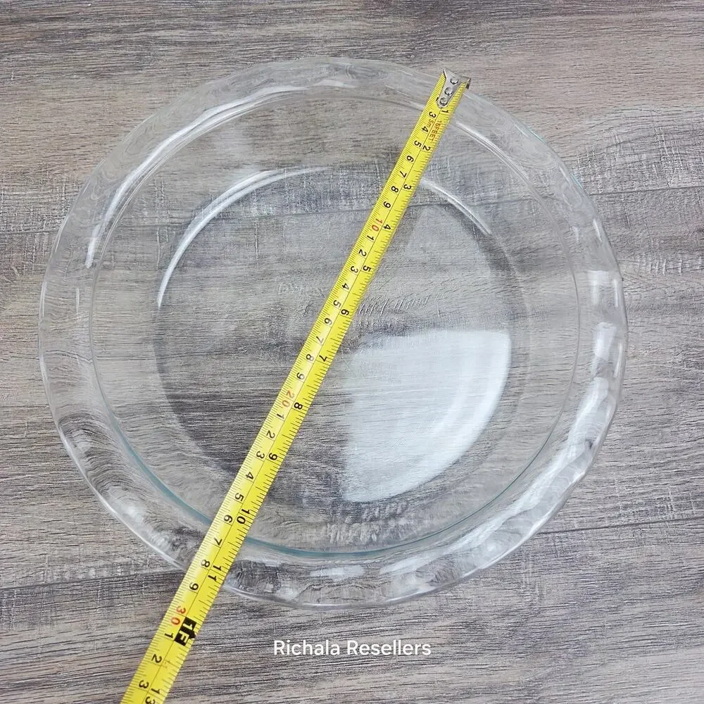 Pyrex C209 Blue Tint Glass Pie Plate 9 1/2